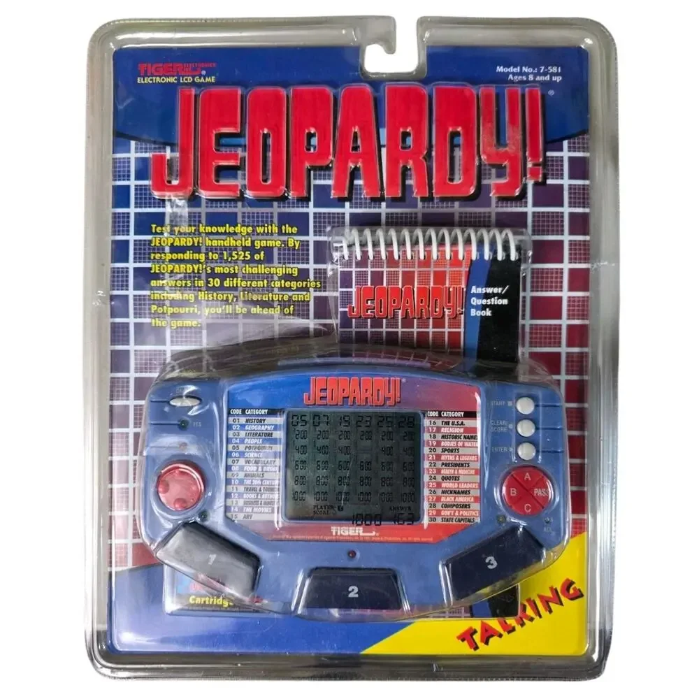 NEW Jeopardy Lot Tiger 2 Electronics Handheld 2 Answer Question Books
